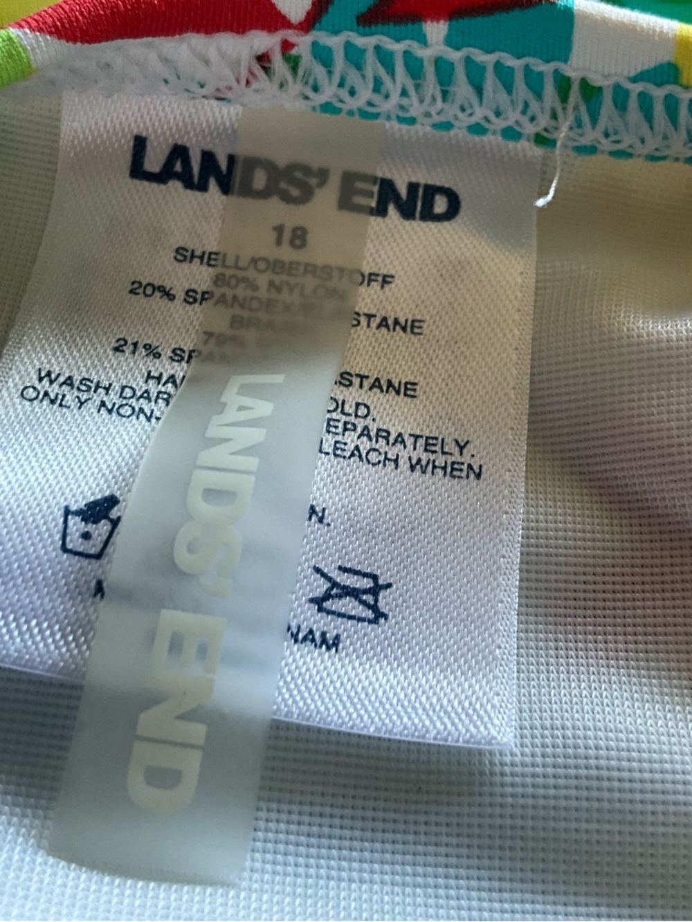 Lands End size 18 swimsuit top - Picture 4 of 7
